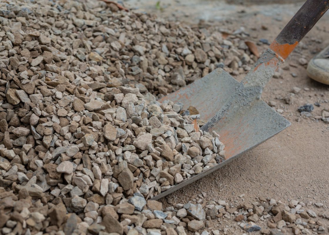 Construction technicians are mixing cement, stone, sand for construction. Construction technicians are mixing cement, stone, sand for construction.